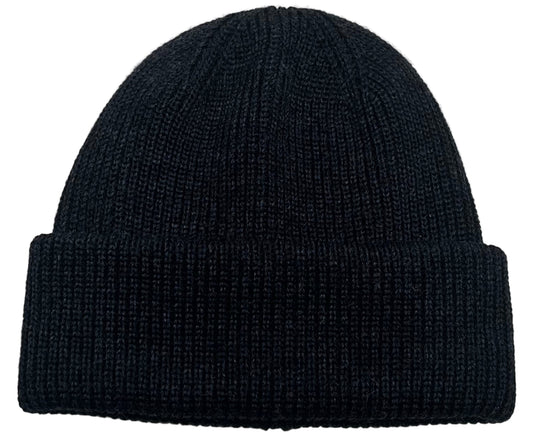 Merino Strickmütze Anthrazit