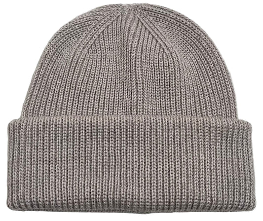 Merino Strickmütze Sand