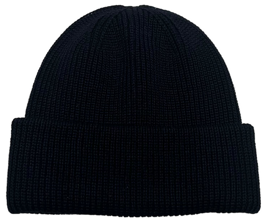 Merino Strickmütze Marine