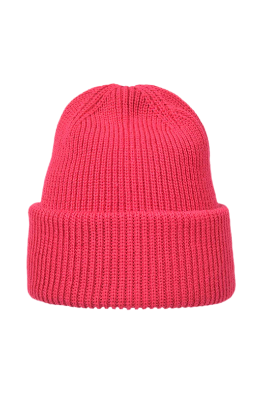 Merino Strickmütze Pink