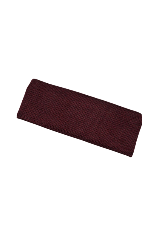 Merino Stirnband Bordeaux