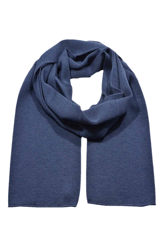 Merino Strickschal glatt Jeans